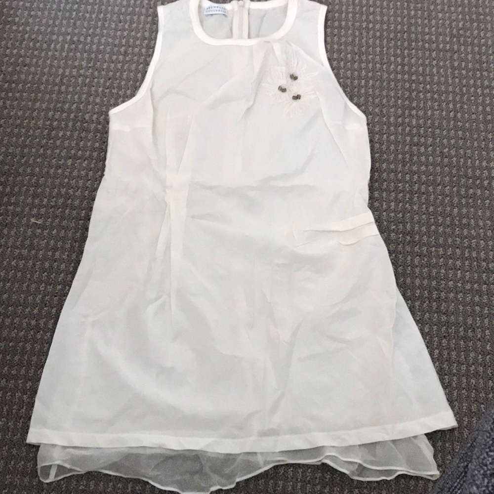 Off white brunello Cucinelli sleeveless blouse